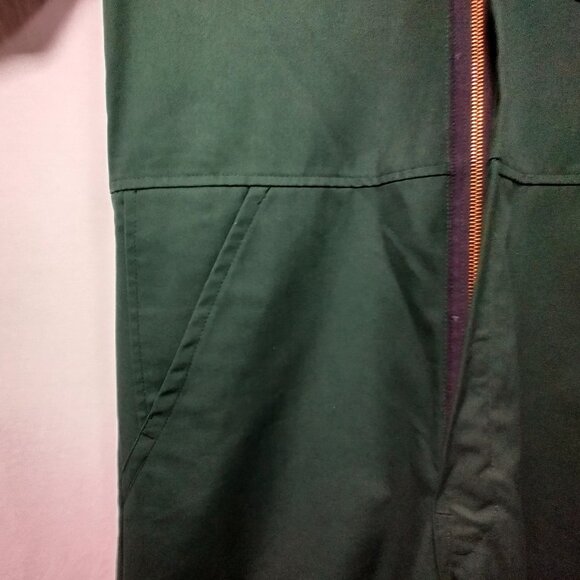 Riverside Coveralls Jumpsuit Medium/Large Regular Green Canvas Short Sleeve Vtg - Picture 13 of 16